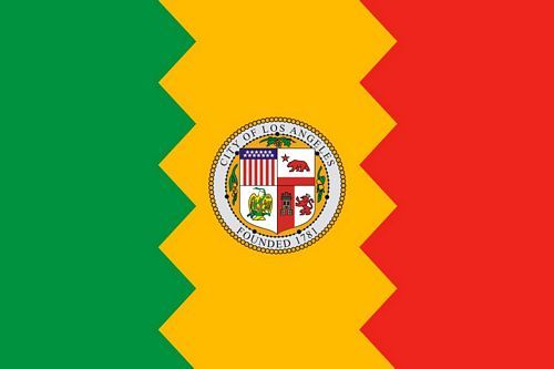 Fahne / Flagge USA - Los Angeles 90 x 150 cm