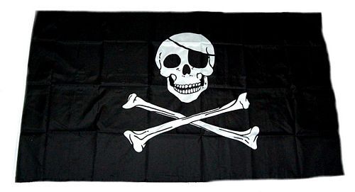 Flagge Fahne Pirat Freibeuter rotes Tuch 30 x 45 cm 