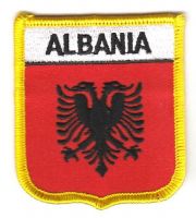 Wappen Aufnäher Fahne Albanien