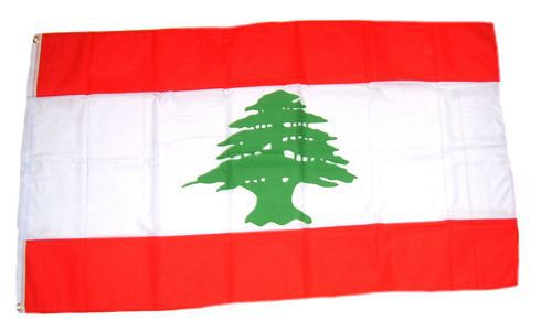 Flagge / Fahne Libanon Hissflagge 90 x 150 cm