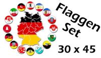 Flaggenset Deutschland 16 Bundesländer 30 x 45 cm