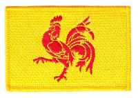 Fahnen Aufnäher Belgien - Wallonien Fahne Flagge Patch