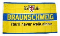 Fahne / Flagge Braunschweig You´ll never walk alone 90 x 150 cm