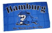 Fahne / Flagge Hamburg Bulldogge 90 x 150 cm