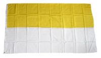 Fahne / Flagge gelb / weiß Kirchenflagge 150 x 250 cm