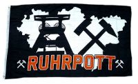 Fahne / Flagge Ruhrpott schwarz 90 x 150 cm