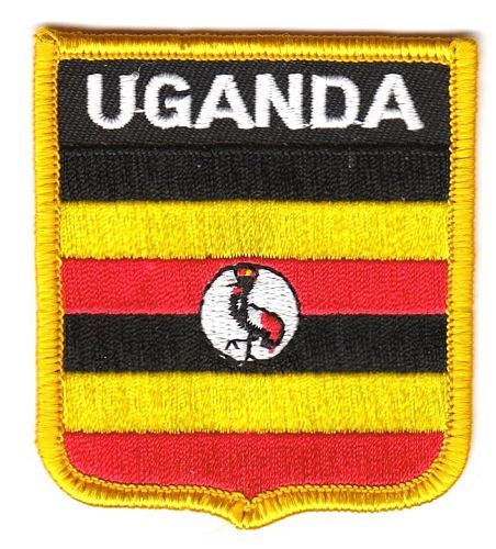 Wappen Aufnäher Fahne Uganda