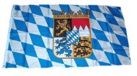 Fahne / Flagge Freistaat Bayern Wappen 150 x 250 cm