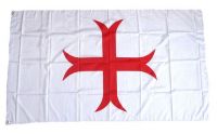 Fahne / Flagge Templerkreuz 90 x 150 cm