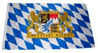Flagge / Fahne Freistaat Bayern Löwen Schrift Hissflagge 90 x 150 cm