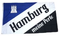 Fahne / Flagge Hamburg Meine Perle Wappen 90 x 150 cm