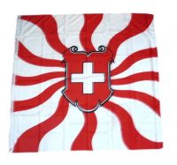 Fahne / Flagge Schweiz Wappen Schild 120 x 120 cm