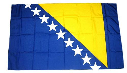Fahne / Flagge Bosnien Herzegowina 30 x 45 cm
