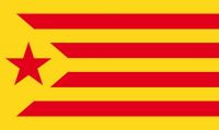 Fahne / Flagge Spanien - Estelada Groga 90 x 150 cm