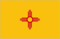 Fahnen Aufkleber Sticker USA - New Mexico