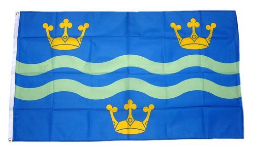 Fahne / Flagge England - Cambridgeshire blue 90 x 150 cm