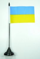 Fahne / Tischflagge Ukraine NEU 11 x 16 cm Flaggen