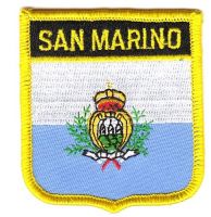 Wappen Aufnäher Fahne San Marino