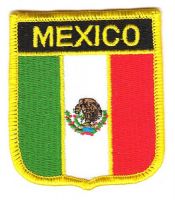 Wappen Aufnäher Fahne Mexiko