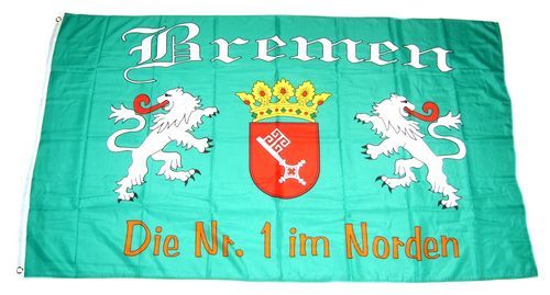 Fahne / Flagge Fußball Bremen 90 x 150 cm