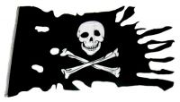 Fahne / Flagge Pirat Freibeuter Fransen 90 x 150 cm