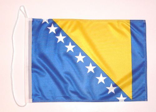 Bootsflagge Bosnien Herzegowina 30 x 45 cm