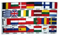 Flagge / Fahne Europa 28 Länder Hissflagge 90 x 150 cm