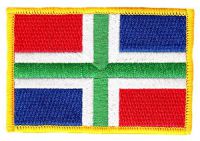 Fahnen Aufnäher Niederlande - Groningen Fahne Flagge Patch