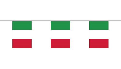 Fahnenkette Flagge Fahne Italien Flaggenkette 6 m 8 Flaggen 30 x 45 cm 