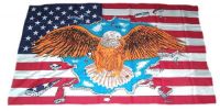 Fahne / Flagge USA - Adler 30 x 45 cm