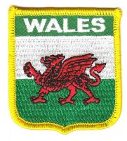 Wappen Aufnäher Fahne Wales