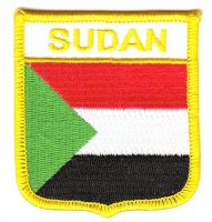 Wappen Aufnäher Fahne Sudan