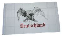 Fahne / Flagge Deutschland Adler weiß 90 x 150 cm