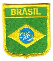 Wappen Aufnäher Fahne Brasilien