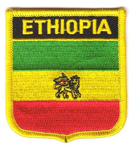 Wappen Aufnäher Fahne Äthiopien Löwe