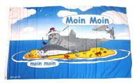Fahne / Flagge Moin Moin Sandbank 90 x 150 cm
