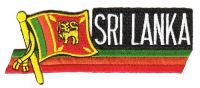 Fahnen Sidekick Aufnäher Sri Lanka