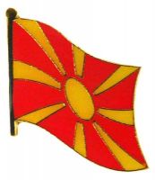 Flaggen Pin Mazedonien NEU Fahne Flagge Anstecknadel