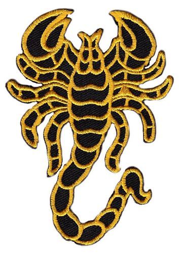 Aufnäher Patch Skorpion gelb