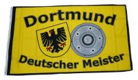 Fahne / Flagge Dortmund Deutscher Meister Schale 90 x 150 cm