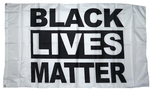 Fahne / Flagge Black Lives Matter weiß 90 x 150 cm