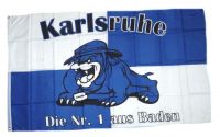 Fahne / Flagge Karlsruhe Bulldogge 90 x 150 cm