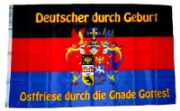 Fahne / Flagge Ostfriese durch die Gnade Gottes 90 x 150 cm