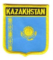 Wappen Aufnäher Fahne Kasachstan