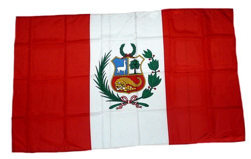 Fahne / Flagge Peru 30 x 45 cm