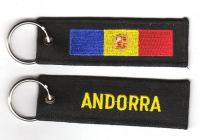 Fahnen Schlüsselanhänger Andorra