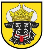 Wappenschild Aufkleber Sticker Mecklenburg Ochsenkopf