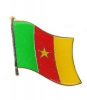 Flaggen Pin Fahne Kamerun Pins NEU Anstecknadel Flagge