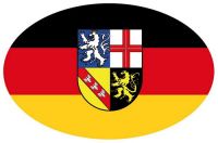 Wappen Aufkleber Sticker Saarland Flagge