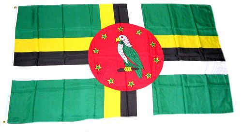 Fahne Flagge Dominica 90 x 150 cm 